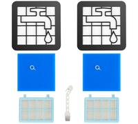 Foydream Lot de 2 Filtres pour Philips Power Pro Compact,Filtre Staubsauger pour Philips PowerPro City-FC8010/02 Aspirateur FC8010/FC9332/FC9555/FC9550/FC9333