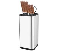 Foydrema Bloc Couteaux Cuisine Vide - Inox Porte Couteaux de Cuisine plus de 8 Couteaux - Grand Range Couteaux de Cuisine - Support Couteaux Cuisine - Blocs Couteaux Vides