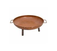 Foyer - - 67,5x58x22,5 cm - Acier - Marron - Transportable avec poignées