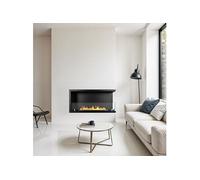 Foyer à bioéthanol encastrable d'angle 90x45 Sutri 90