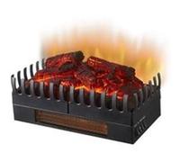 Chemin'Arte Foyer électrique à bûches 117 Effet flammes LED 2000 W 45x23x24 cm