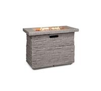 Blumfeldt Anafi Poêle à gaz, poêle à gaz avec 40000 BTU/13 kW, foyer couvert, brûleur en acier inoxydable, radiateur & foyers, beige