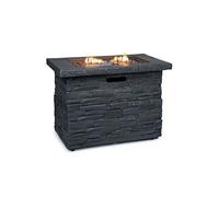 Foyer à gaz - Blumfeldt Anafi - 40.000BTU/13kW - Couverture Brûleur en acier inoxydable - Noir Noir G