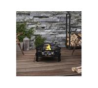 vidaXL Foyer avec tisonnier 50 cm XXL acier