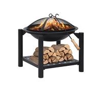 Foyer avec tisonnier 54x54x55 cm Acier