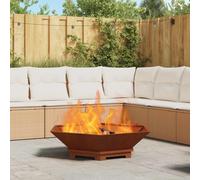 Foyer de cheminée Acier à bois Terrains feu extérieurs élégant Portable vidaXL v