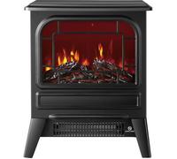 Foyer décoratif soufflant - 1850 W - WARMTECH - WTFF1850 - Horizontal - Noir