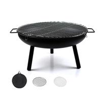 Foyer d'extérieur avec pieds amovibles pour feu de camp et rassemblements sur la terrasse