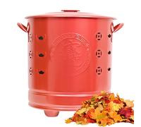 Foyer d'extérieur en acier inoxydable avec couvercle - Fournitures de jardin pour terrasse, débris de bois, gestion des déchets, cour, patio, jardin, camping, cheminées extérieures