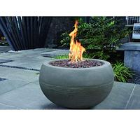 Foyer ELEMENTI Marra - Foyer Rond en béton fibré, Couleur Grise
