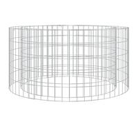 vidaXL Foyer en gabion Ø 100 cm fer galvanisé, cheminée en gabion, foyer extérieur en gabion, foyer rond en gabion, foyer 153560