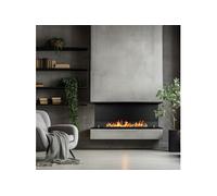 Foyer encastrable au bioéthanol à 3 côtés ouverts biocheminée 120x50 Trevi 120