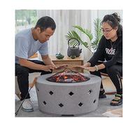 Foyer extérieur à bois sur la terrasse de jardin, cheminée multifonction intérieure, table de barbecue, chauffage extérieur avec dispositif de protection contre les étincelles (couleur : kit-1) (kit 2
