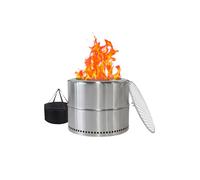 Foyer extérieur portable avec cendrier, brasero à bois,barbecue,en acier inoxydable