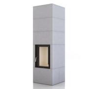 Foyer modulaire Brunner BSO 02 Tunnel 9 kW porte pivotante/pivotante Cadre de fixation noir, sans EOS intégré