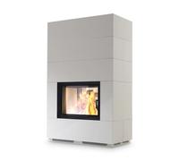 Foyer modulaire Camina S7 TV Haute 7 kW accumulateur de chaleur Lina TV 6751 h/s, cristal, 9kW, chamotte blanche