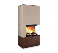 Foyer modulaire Neocube C10 7,8 kW Phedra, Iron Corten