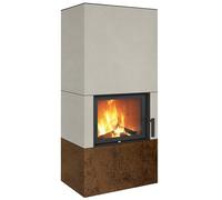 Foyer modulaire Neocube F10 4,8 kW Phedra, Iron Corten