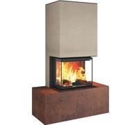 Foyer modulaire Neocube P11 5,7 kW Phedra, Iron Corten