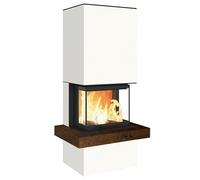 Foyer modulaire Neocube P14 5,7 kW Arctic White, Iron Corten
