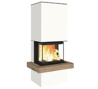 Foyer modulaire Neocube P14 5,7 kW Artic White, Rovere Buckskin