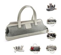Foyer Nuage Sac de voyage pour sèche-cheveux Dyson Supersonic, étui de rangement étanche et portable pour Dyson Airwrap, étui à outils capillaires pour Shark Flexstyle (gris clair)