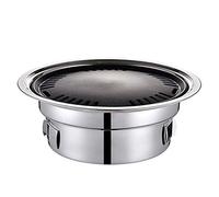 Foyer portable en acier inoxydable avec filet et ustensiles de cuisson pour le camping et la terrasse
