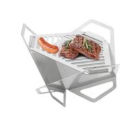 Foyer portable pour activités de camping, chauffage pliable portable avec décoration design plat | Foyer pour le jardin arrière - pour adultes adultes hommes femmes aventuriers jardin patio