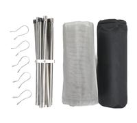 Foyer Portatif En Maille, Support En Acier Inoxydable, Grille De Barbecue Pliable Pour Le Camping En Plein Air