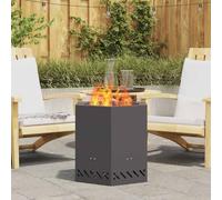 Intex Pools Brasero hexagonal acier 38x38x51 cm – résistant intempéries, anti-rouille, style rustique