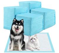 Foymlon 100 Pièces Alaise pour Chien, 60 × 60cm Tapis Absorbant Chiot, Tapis pour Chien Bébé avec 6 Couches pour Sécher Rapidement et Eliminer Les Odeurs, Convient pour Chat, Lapin, Cobaye
