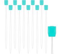 Foyods Lot de 10 enfile-aiguilles - En acier inoxydable - En plastique - Pour aiguilles à poinçonner, fil à broder, point de croix