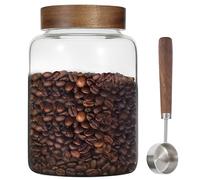 Foyofly Bocal à café en verre avec couvercles à vis (1800 ml)