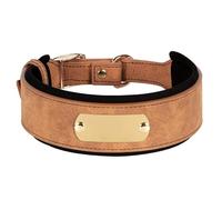 Foyscr Collier réglable de qualité supérieure en nylon noir avec boucle en métal pour chiens de petite, moyenne et grande taille, style classique, longueur 45 cm, promenade du chien, dressage