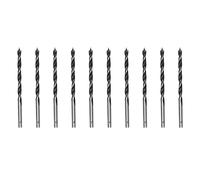 Foyscr Lot de 10 forets à bois de 4 mm, forets à bois, bord de coupe de 4 mm, acier au carbone professionnel, perçage propre et efficace
