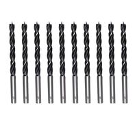 Foyscr Lot de 10 forets à bois de 8 mm, forets à bois de 8 mm, bord de coupe de 8 mm, forets professionnels en acier au carbone, perçage propre et efficace
