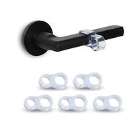 Foyscr Lot de 5 butées de porte transparentes, protection de poignée de porte rembourrée, butée de porte insonorisante, facile à installer, protège les murs en verre et les meubles contre les