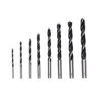 Foyscr Lot de 8 forets à bois 3 mm/4 mm/5 mm/6 mm/7 mm/8 mm/9 mm/10 mm, 8 embouts de forage à bois, kit de bord de coupe, acier au carbone professionnel, propre et efficace