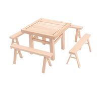 FOYTOKI 1 Ensemble Kit de Bois à Démontage pour Garçon Fille de Table et Chaise Éducatif pour Activités Manuelles et Casse pour Garçons et Filles