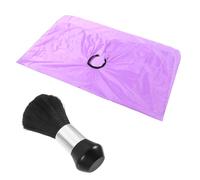 FOYTOKI 1 Jeu bavoir de rasage de barbe cape de cheveux cape de coiffure cape de salon capes de coupe cape de coupe fournitures de nettoyage de barbier cape de coiffeur en tissu Violet