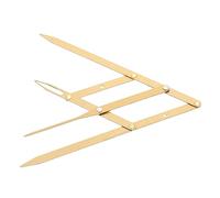 FOYTOKI 1 Pièce Règle à Sourcils Acier Inoxydable Design de Positionnement à Points Outil de Mesure Pratique