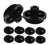 FOYTOKI 10 Pièces Bouton de Réglage de la Vitesse du Ventilateur Rotatif, Bouton de Commande de Ventilateur Rond en ABS Noir, Compatible avec Ventilateurs de Bureau et de Boîte