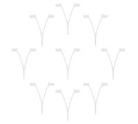 FOYTOKI 10 Pièces Clips en V en Plastique pour Piscine, Accessoires de Remplacement Faciles à Installer pour Balai de Piscine et Brosse Aspirante, Vacances