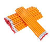 FOYTOKI 100 Pièces Crayon à Dessin Hb en Bois Gomme, Orange, pour Bureau | Corrections Rapides, Prise en Main Confortable, pour Cahiers et Carnets, Série Couleur Vive