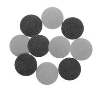 FOYTOKI 10pcs Têtes de Rechange pour Lime Électrique de Pédicure, Appareil Portatif en Plastique et Pierre Abrasive, pour Élimination des Peaux Mortes à Domicile