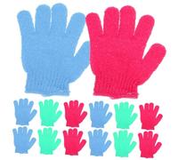 FOYTOKI 14pièces De Bain Exfoliants à Cinq Doigts Serviettes De Douche Pour Peau Sèche Nettoient Profondeur Éliminent Impuretés Et Sébum Adaptés Femmes Et Hommes