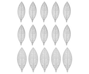 FOYTOKI 15 Pièces Décoration de Feuilles Style Nordique en Fer, Lot
