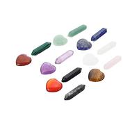 FOYTOKI 15 Pièces Set Chakra Forme de Cœur Pendentifs pour Diy Décoration Positif Relaxation