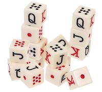 FOYTOKI 15Pièces Dés de Poker Accessoires de Jeu de Fête pour Parties et Jeux de Société et Portable