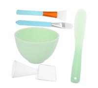 FOYTOKI 1ensemble Kit De Mélange De Masque Facial Silicone Ensemble Complet Avec Bol Brosse Élastique Et Spatule Pour Soins De Peau Et Traitements Professionnels